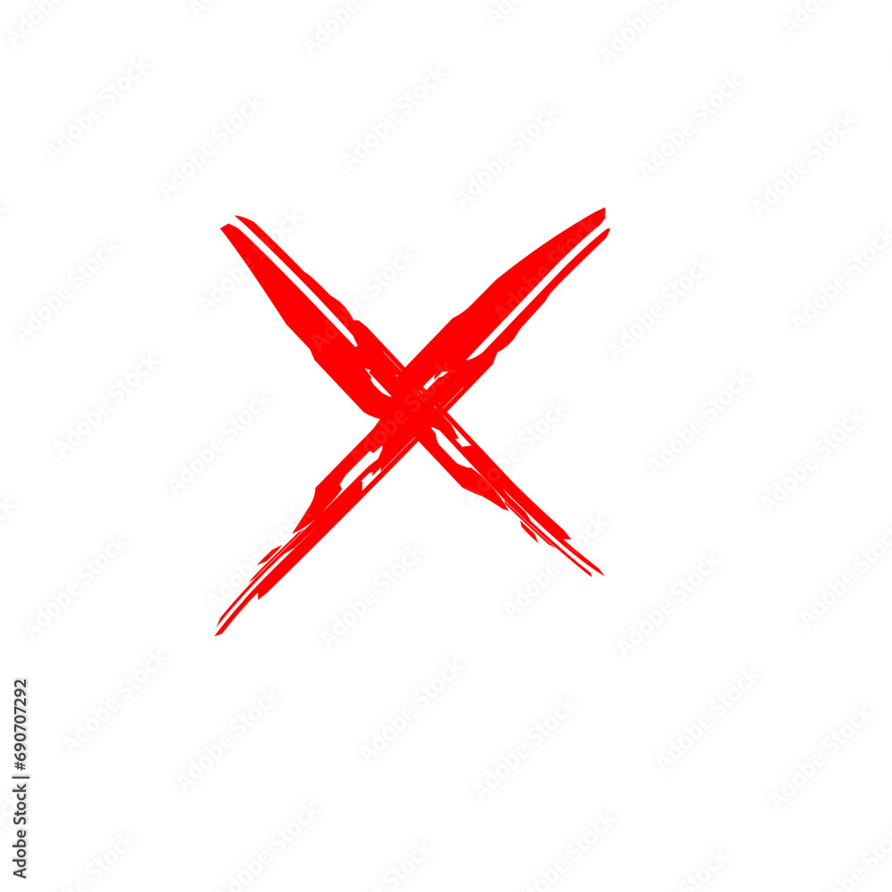 Hand drawn x marks Hand drawn x marks