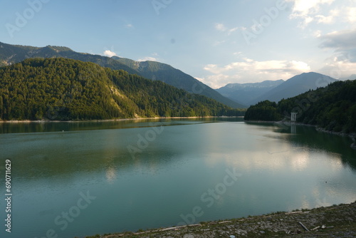 Abendstimmung am Sylvensteinspeicher