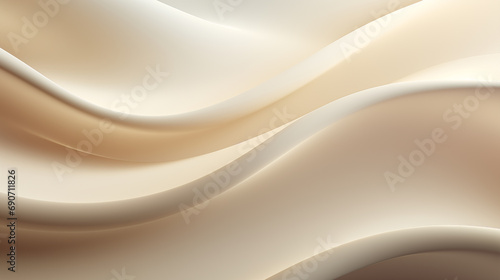 Beige abstract background. Wavy lines, minimalistic background