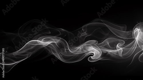 A solitary plume of vapor atop a charcoal backdrop. © ckybe