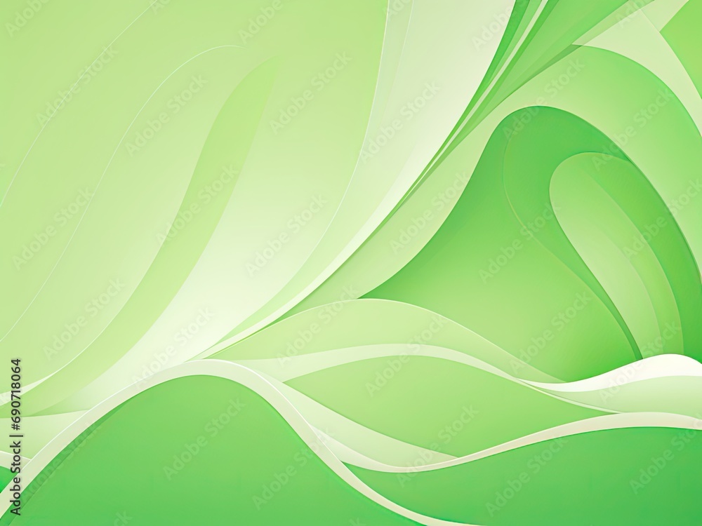 Waves and light vector illustration on a green background in a free vector abstract background Waves and light vector illustration on a green background in a free vector abstract background