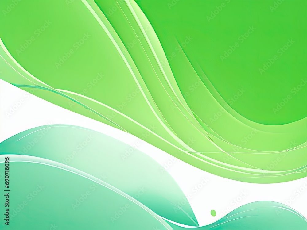 Waves and light vector illustration on a green background in a free vector abstract background Waves and light vector illustration on a green background in a free vector abstract background