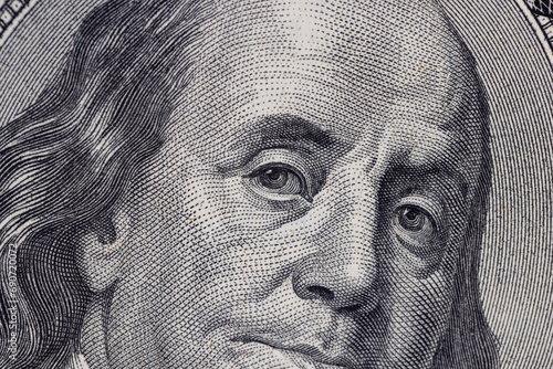 international currency American cash dollars close-up