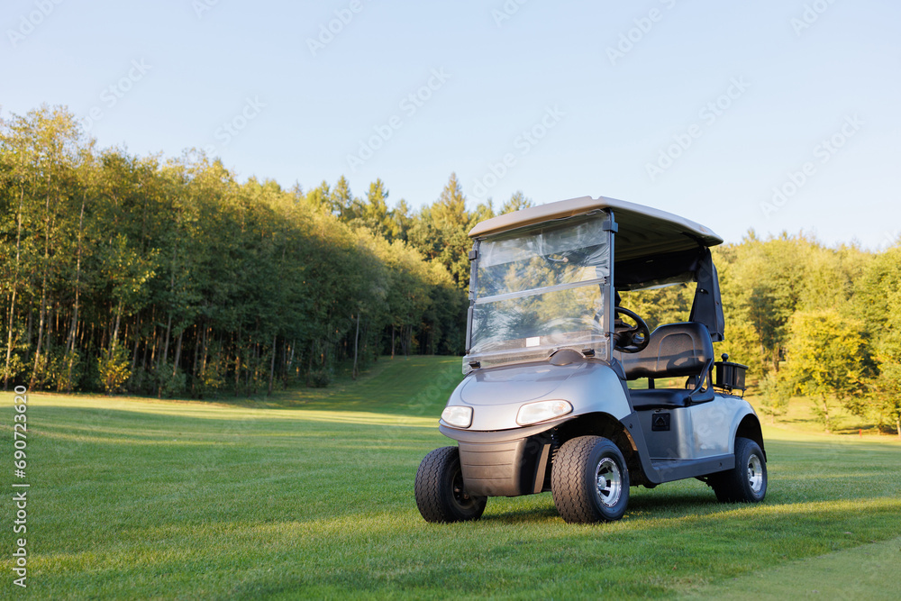 Greenery and Golf Cart Harmony