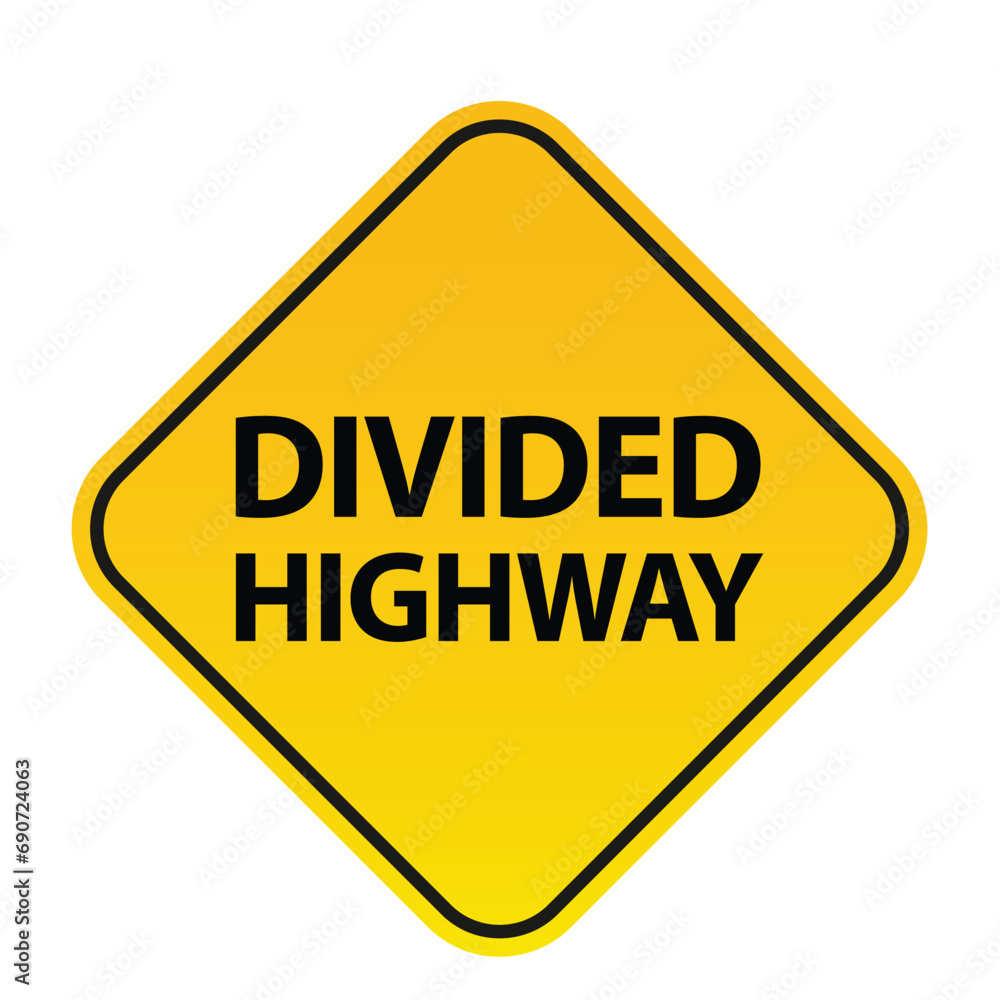 Traffic signs. Black on yellow diamond background. Traffic signs and symbols. Traffic signs. Black on yellow diamond background. Traffic signs and symbols.