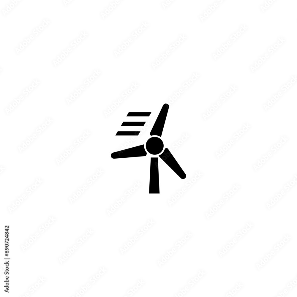 Wind Energy icon, energy symbol isolated on white background Wind Energy icon, energy symbol isolated on white background