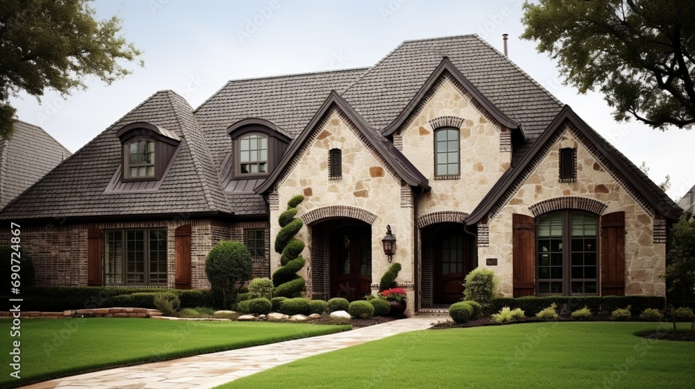 Consider brick, stone, stucco, or a combination for the exterior walls