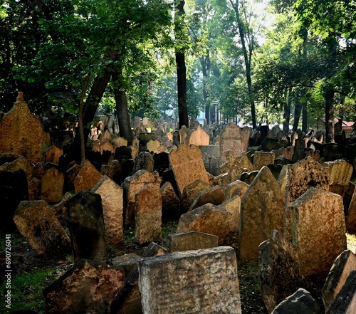 Joodse begraafplaats Praag photo