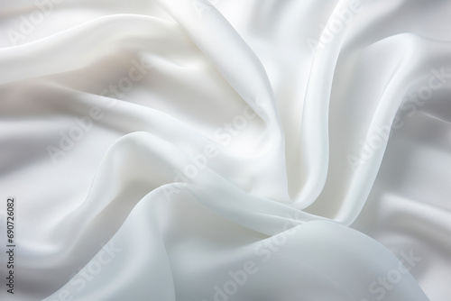 White fabric cloth, ultra close up, texture background.