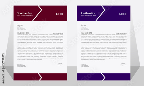 letterhead template design 