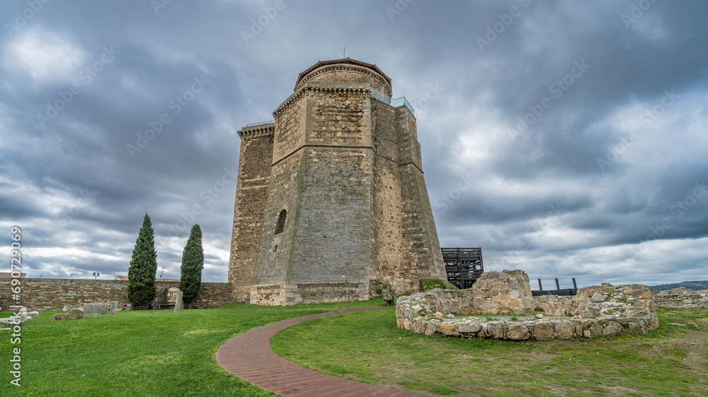 View of the castle of the Dukes of Alba in the town of Alba de Tormes in the province of Salamanca, View of the castle of the Dukes of Alba in the town of Alba de Tormes in the province of Salamanca,
