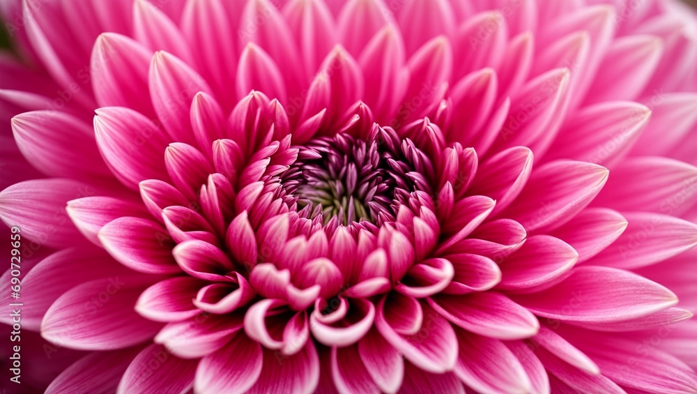 A Close-Up of a Large Pink Flower