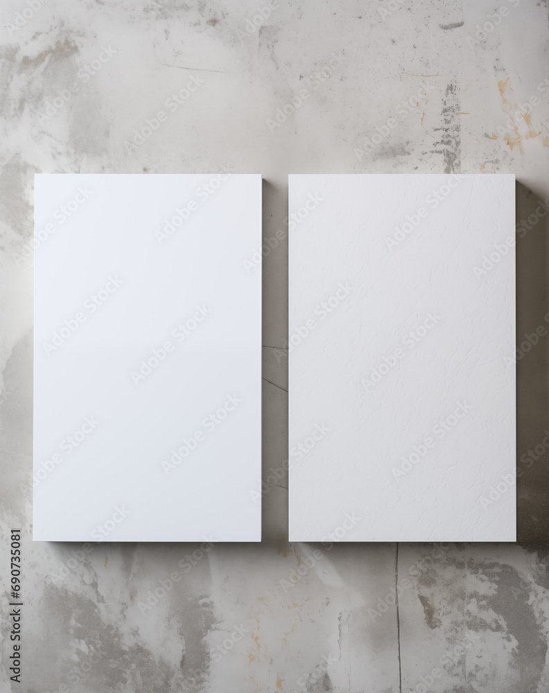 blank business cards on stone background mock up blank business cards on stone background mock up