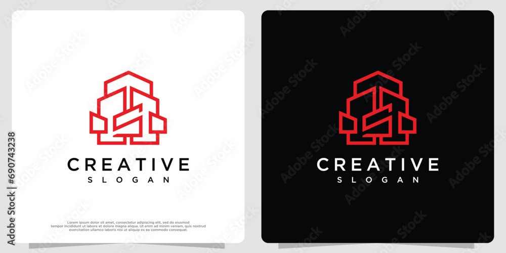 Building logo vector design inspiration Building logo vector design inspiration