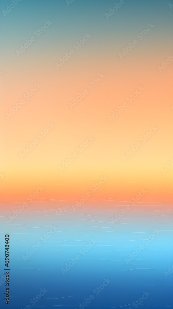 Serene Skyline with Sunset Gradient