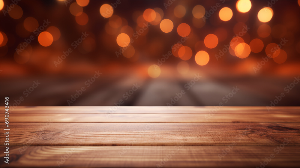 Warm wooden desktop background picture material

