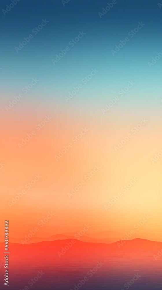 Obraz premium Serene Skyline with Sunset Gradient