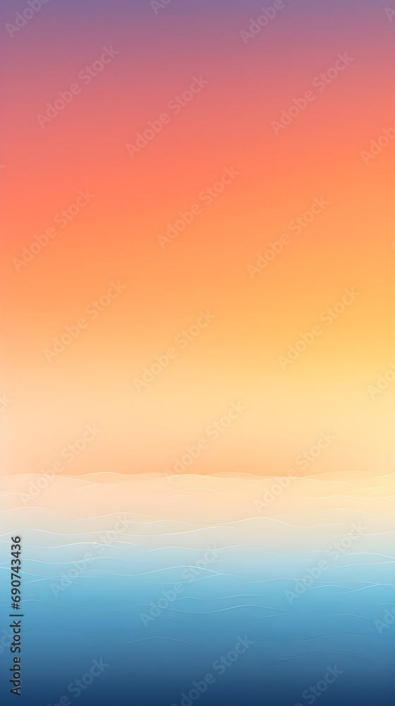 Serene Skyline with Sunset Gradient Serene Skyline with Sunset Gradient