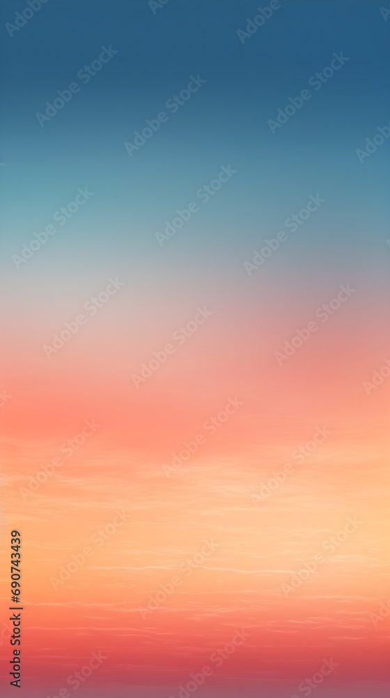 Serene Skyline with Sunset Gradient