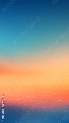 Serene Skyline at Sunset with Warm to Cool Gradient