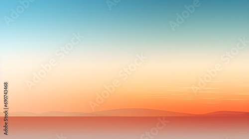 Serene Skyline at Sunset with Warm to Cool Gradient