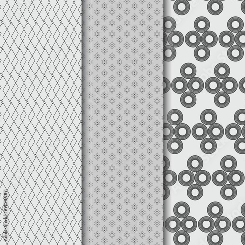 vector geometric seamless patterns collection. Set of bright colorful backgrounds with modern minimal labels. Cute abstract geometrical textures. Simple pattern design 