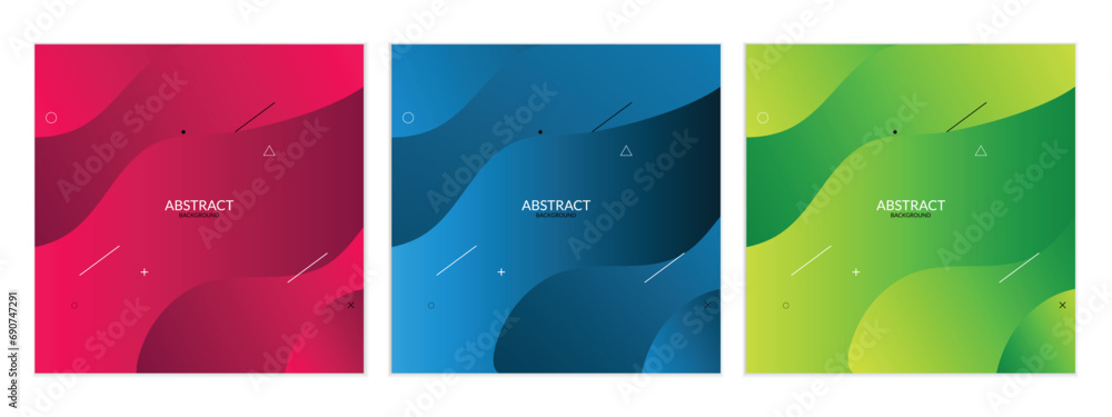 abstract seamless set of liquid shape abstract background perfect for banner poster.
