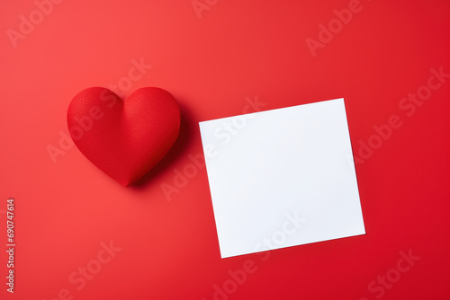 red heart with card © ashar