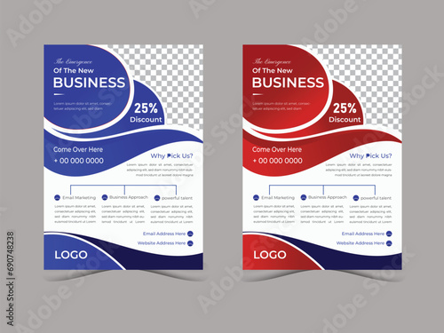 Business annual report brochure flayer design template vector, modern publication poster magazine, stock vector