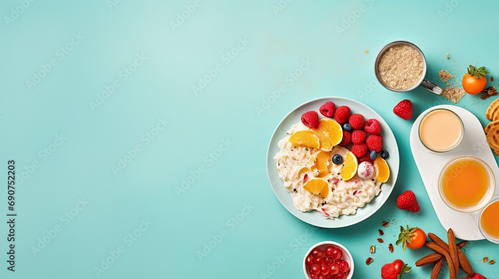 breakfast on a table breakfast on a table