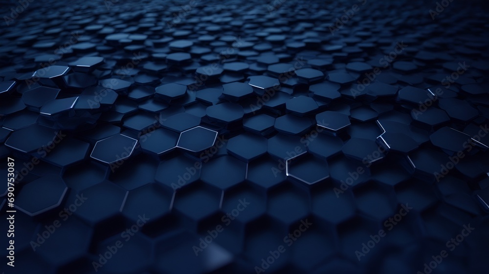 A Mysterious Room with Intriguing Hexagonal Floor Tiles