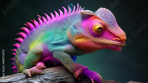 Chameleons change color photo