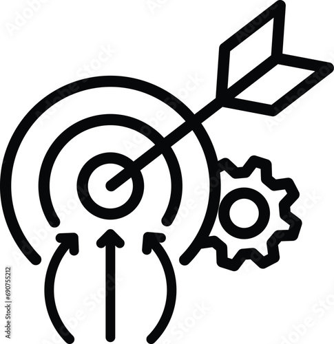 specific goal target icon sign
