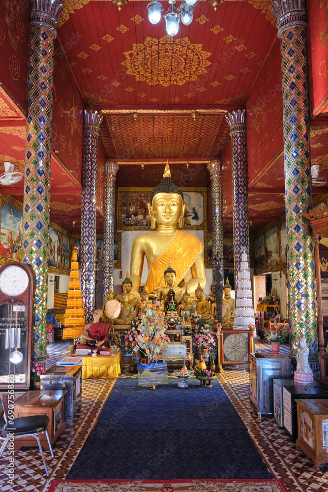 Inside a temple in Lamphun, thailand