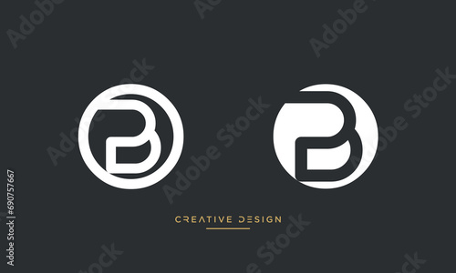 Fotografia OB or BO Alphabet letters logo monogram