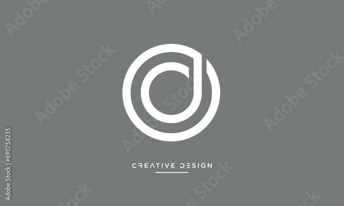 OD or DO Alphabet letters logo monogram