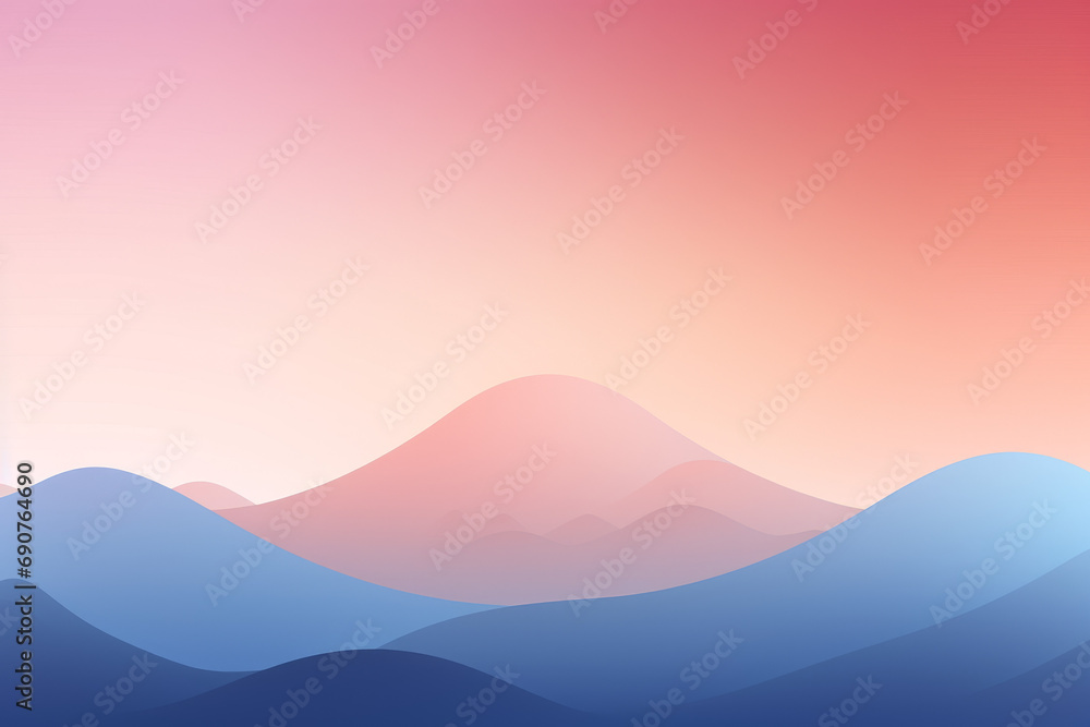 Pastel colored mountain background for wallpaper