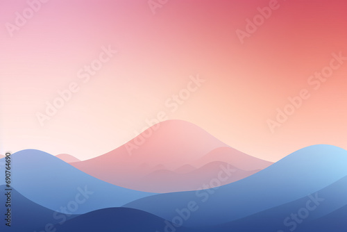 Pastel colored mountain background for wallpaper