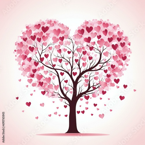 Heart shaped tree