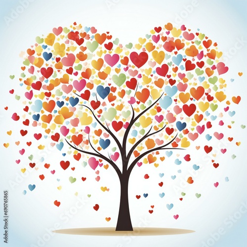 Heart shaped tree