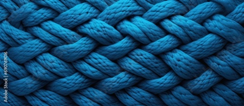 Texture of blue big knit bl...