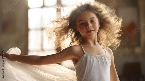 Ballerina little girl dancer wallpaper background
