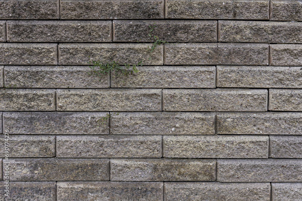 One of gray concrete bricks. Vector cement texture background One of gray concrete bricks. Vector cement texture background