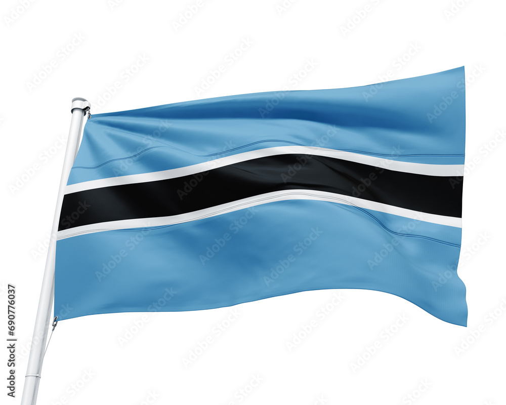 FLAG OF THE COUNTRY BOTSWANA