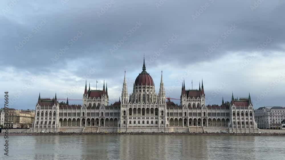 The Hungarian Parliament Building in Budapest, Hungary, on the river Danube The Hungarian Parliament Building in Budapest, Hungary, on the river Danube