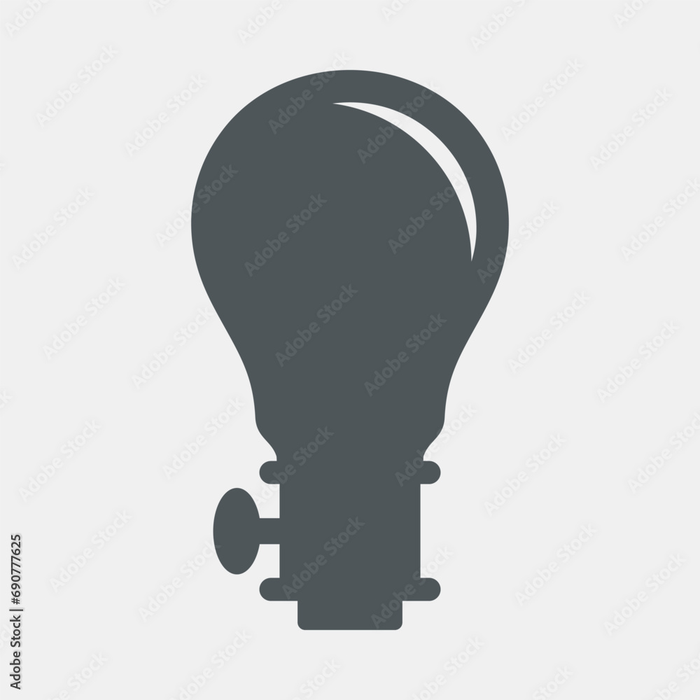 lamp light bulb electric quality vector illustration cut