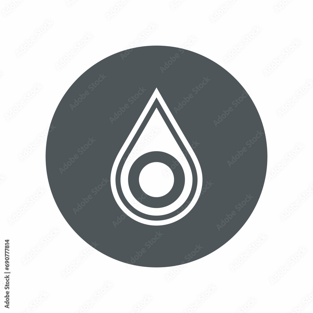 Water drop droplet raindrop icon illustration cut Water drop droplet raindrop icon illustration cut