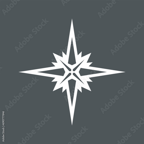 Star north quality vector illustration cut