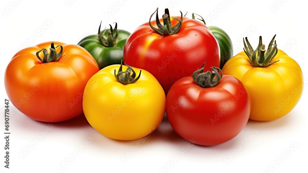 Fresh juicy organic tomatoes UHD wallpaper