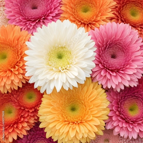 colorful chrysanthemums wallpaper
